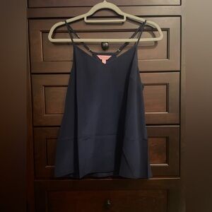 Lilly Pulitzer Navy Silk Camisole